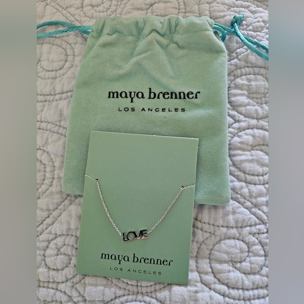 Brand NEw!  Maya Brenner LOVE Bracelet Silver